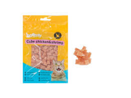 Mini cube chicken   shrimp for cat 80g  VE   8 