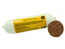 Meat sausage with poultry 1kg  ve   10 